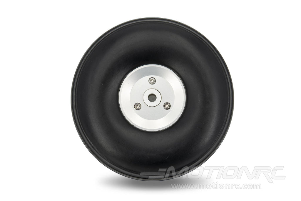 BenchCraft 95mm (3.75") x 34mm Treaded Foam PU Wheel w/ Aluminum Hub for 5mm Axle BCT5016-091