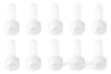 BenchCraft M3 x 10mm Nylon Hex Screws - White (10 Pack) BCT5040-009