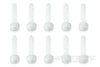 BenchCraft M3 x 15mm Nylon Hex Screws - White (10 Pack) BCT5040-010