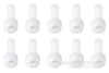 BenchCraft M4 x 12mm Nylon Hex Screws - White (10 Pack) BCT5040-013