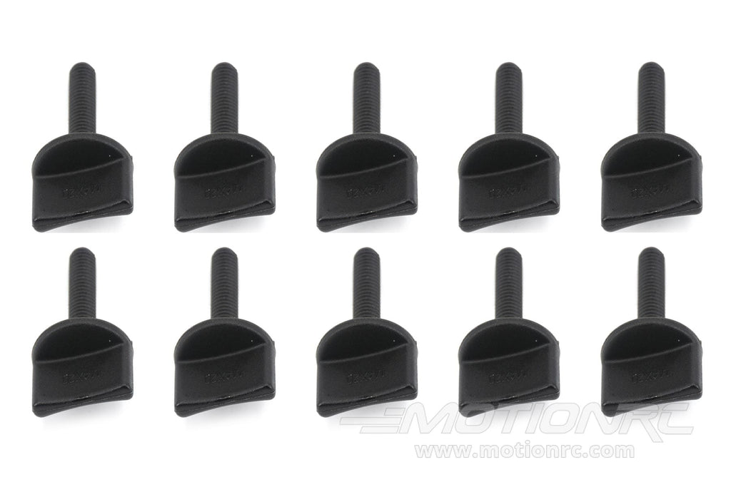 BenchCraft M4 x 20mm Nylon Thumb Screws - Black (10 Pack)