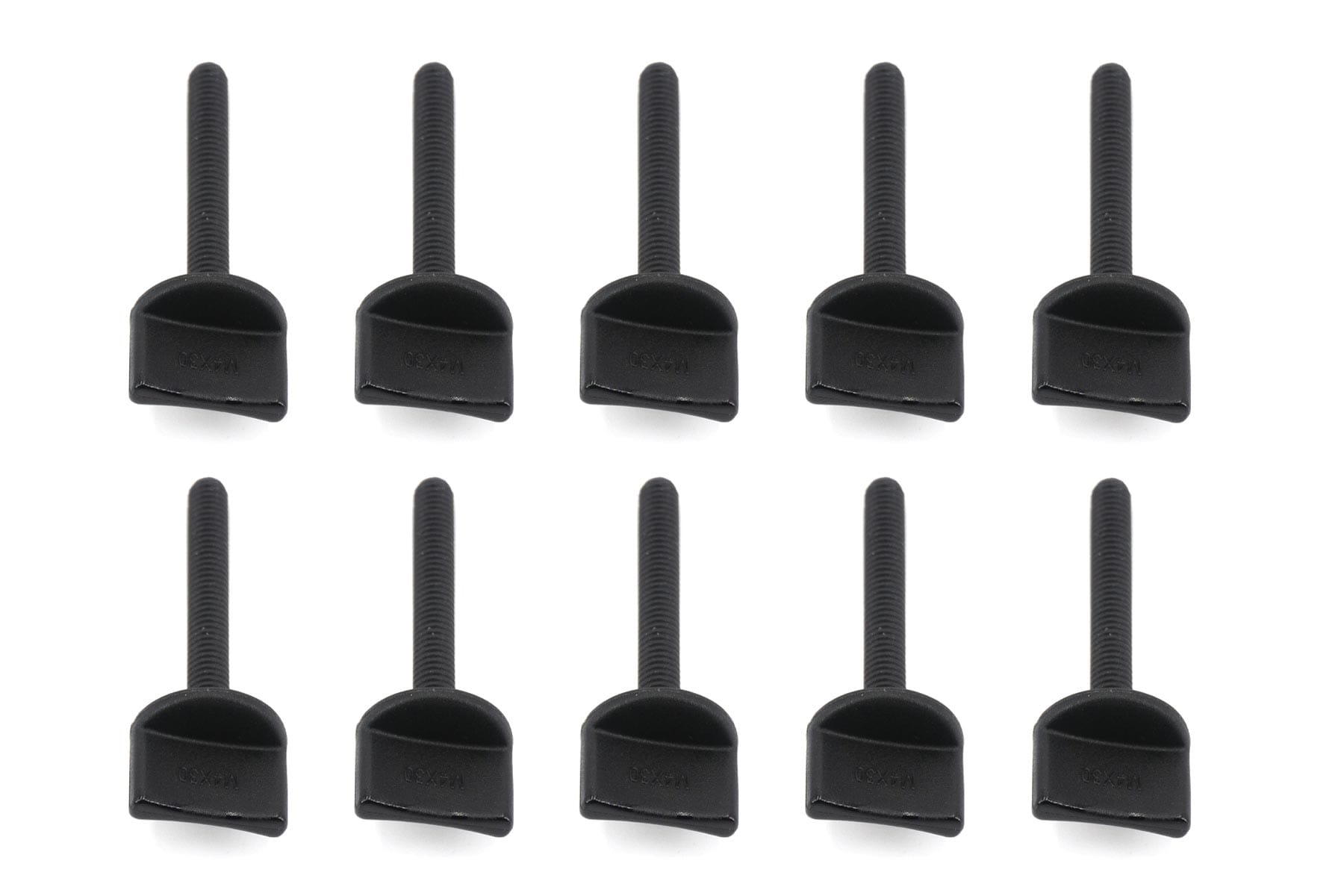 BenchCraft M4 x 30mm Nylon Thumb Screws - Black (10 Pack)