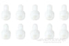 BenchCraft M4 x 8mm Nylon Hex Screws - White (10 Pack) BCT5040-012