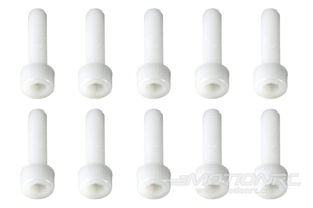BenchCraft M5 x 20mm Nylon Hex Screws - White (10 Pack) BCT5040-016