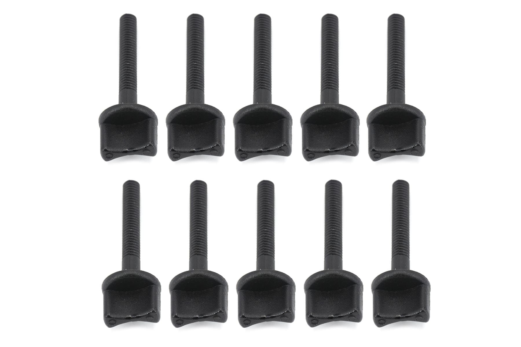 BenchCraft M6 x 40mm Nylon Thumb Screws - Black (10 Pack)