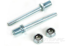 Load image into Gallery viewer, Du-Bro 3/16&quot; x 2&quot; Spring Steel Axle Shaft with Nylon Insert Lock Nuts DUB249
