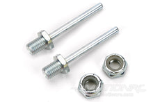 Load image into Gallery viewer, Dubro 1/8&quot; x 1-1/4&quot; Spring Steel Axle Shaft with Nylon Insert Lock Nuts DUB246
