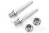 Dubro 1/8" x 1-1/4" Spring Steel Axle Shaft with Nylon Insert Lock Nuts DUB246