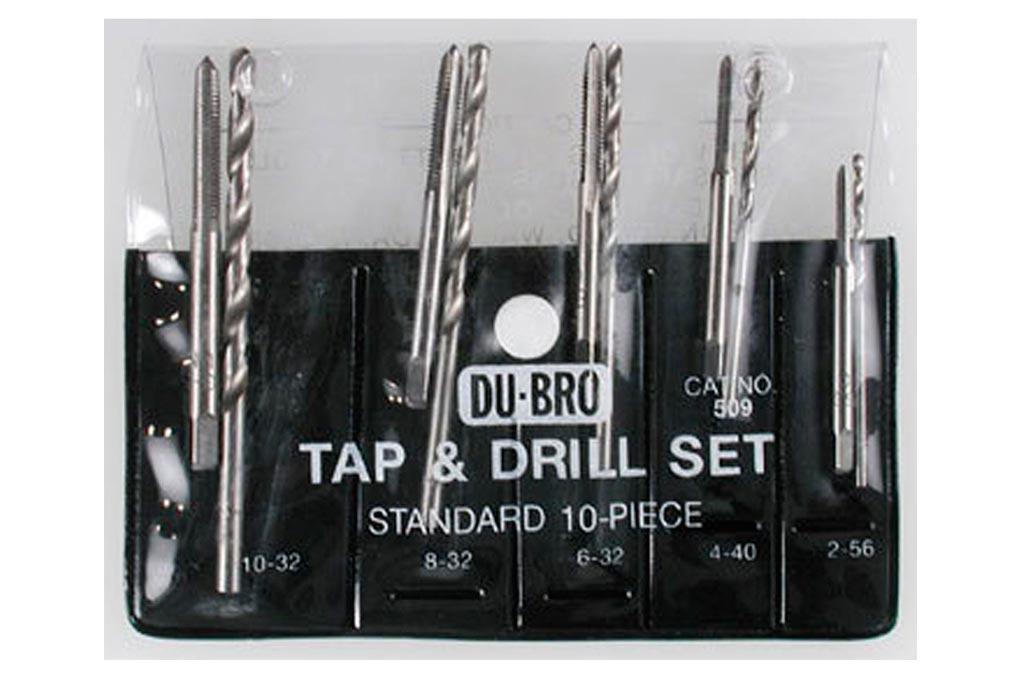 Dubro 10 Piece Standard Tap and Drill Set DUB509