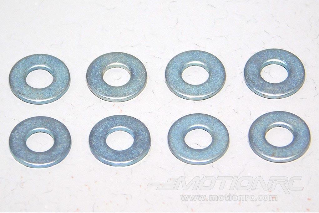 Dubro 6.8mm / 0.27" Flat Washer #4 (8 Pack) DUB323