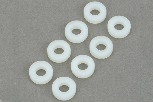 Dubro Nylon Flat Washers #8 (8 Pack) DUB637