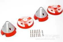 Load image into Gallery viewer, FlightLine P-38L 3-Blade Propeller Spinners - Silver FLW3011093

