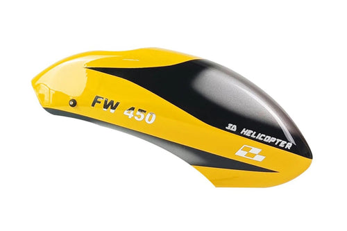Fly Wing 450 Size 450L V2 Canopy - Yellow RSH1005-007