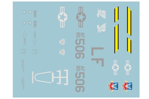 Freewing 64mm EDF F-16 Decal Sheet FJ1111107