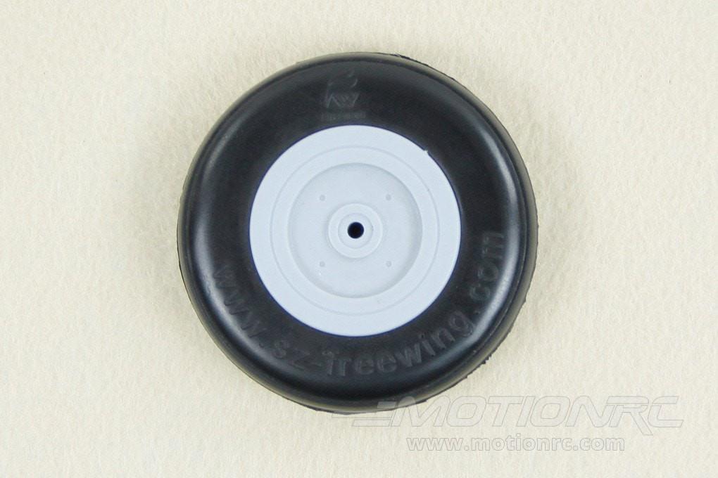 Freewing 65mm (2.55") x 16mm PU Rubber Treaded Wheel for 3.1mm Axle W40013142