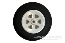 Load image into Gallery viewer, Freewing 65mm (2.55&quot;) x 16mm Treaded EVA Foam Wheel for 4.2mm Axle - White W91113186
