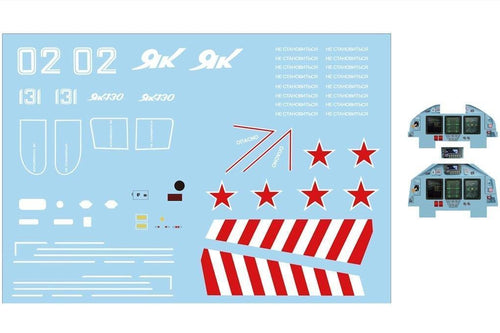 Freewing 70mm Yak-130 Decal Sheet FJ2091107