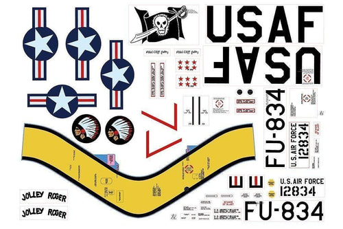 Freewing 80mm EDF F-86 Decal Sheet FJ2031107