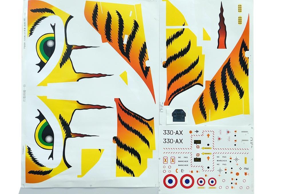 Freewing 80mm EDF Mirage 2000C V2 Waterslide Decals - Tiger Meet FJ2062107