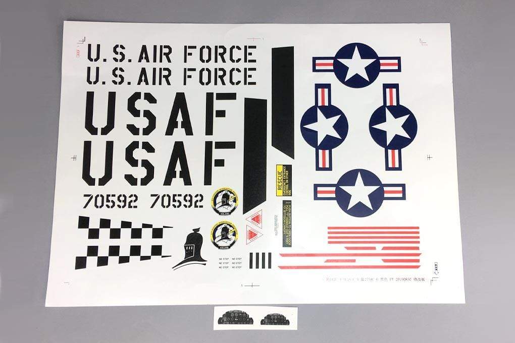 Freewing 80mm EDF T-33 Decal Sheet - USAF