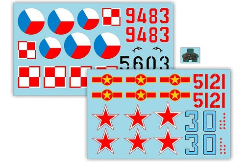 Freewing 80mm Mig-21 Decal Sheet - Silver FJ2101107