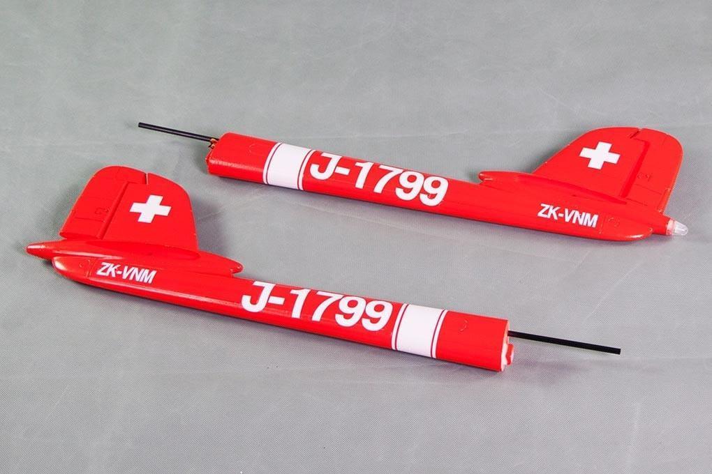 Freewing 90mm DH-112 Venom Tail Boom Set - Swiss Red RJ3023103