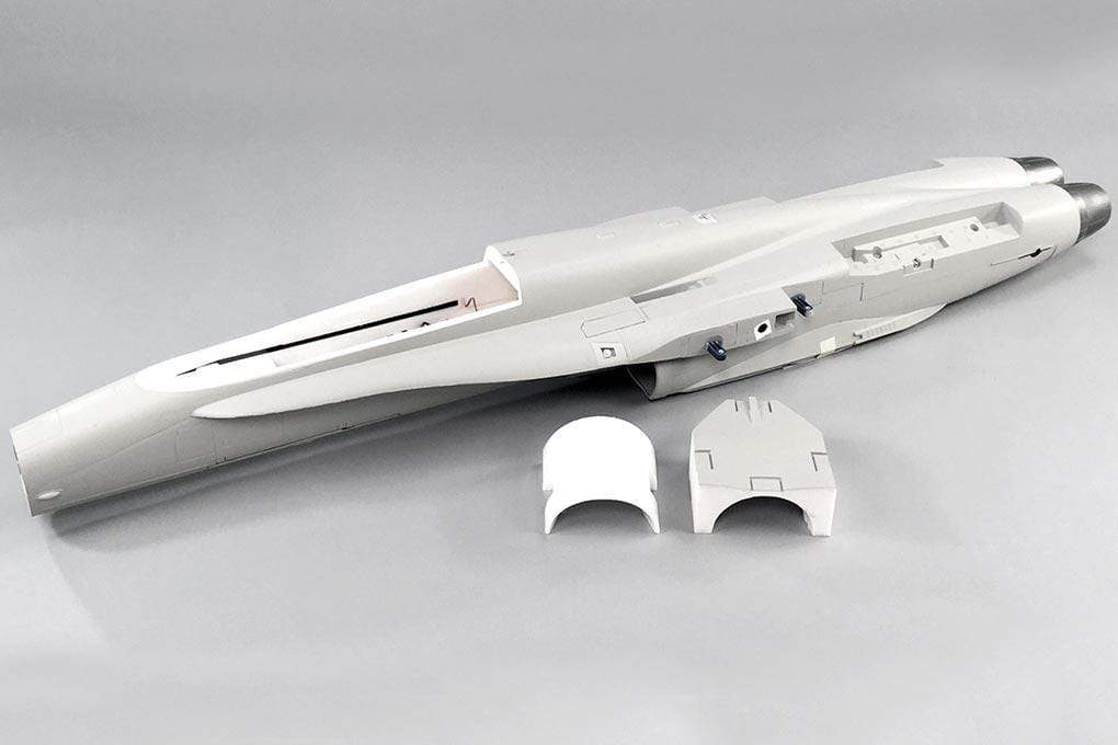 Freewing 90mm EDF F/A-18C Hornet Fuselage - Base Gray FJ3142101