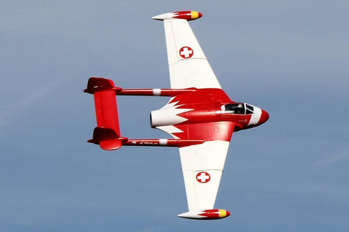 Freewing de Havilland DH-112 Venom V2 Swiss Red 90mm EDF Jet - PNP RJ30233P