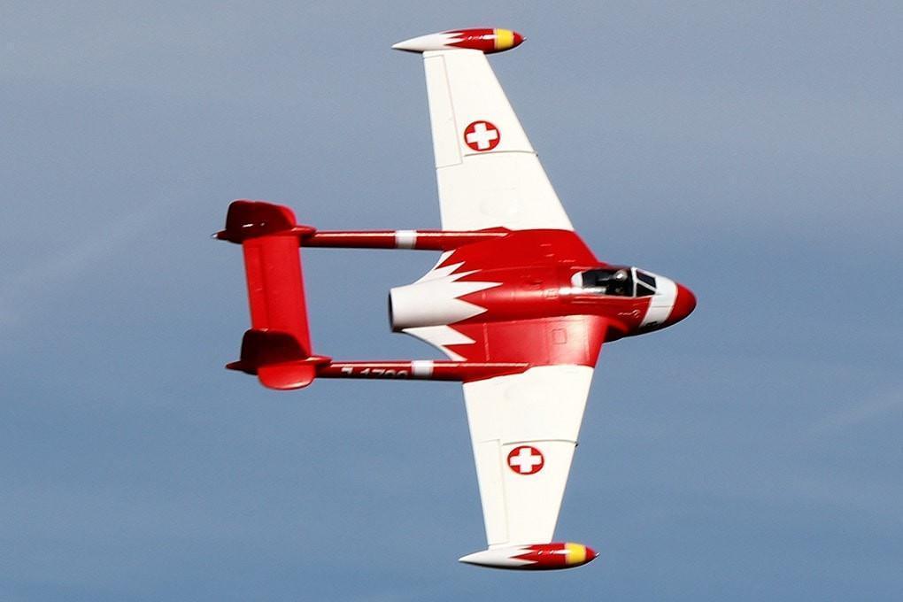 Freewing de Havilland DH-112 Venom V2 Swiss Red 90mm EDF Jet - PNP RJ30233P