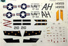 Freewing F-8 Crusader Decal Sheet FJ1081107