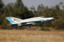 Load image into Gallery viewer, Freewing Mig-21 Blue 80mm EDF Jet - ARF PLUS FJ21021A+
