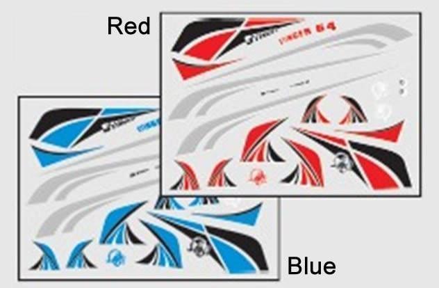 Freewing Stinger 64 Decal Set - Blue FJ1041107B