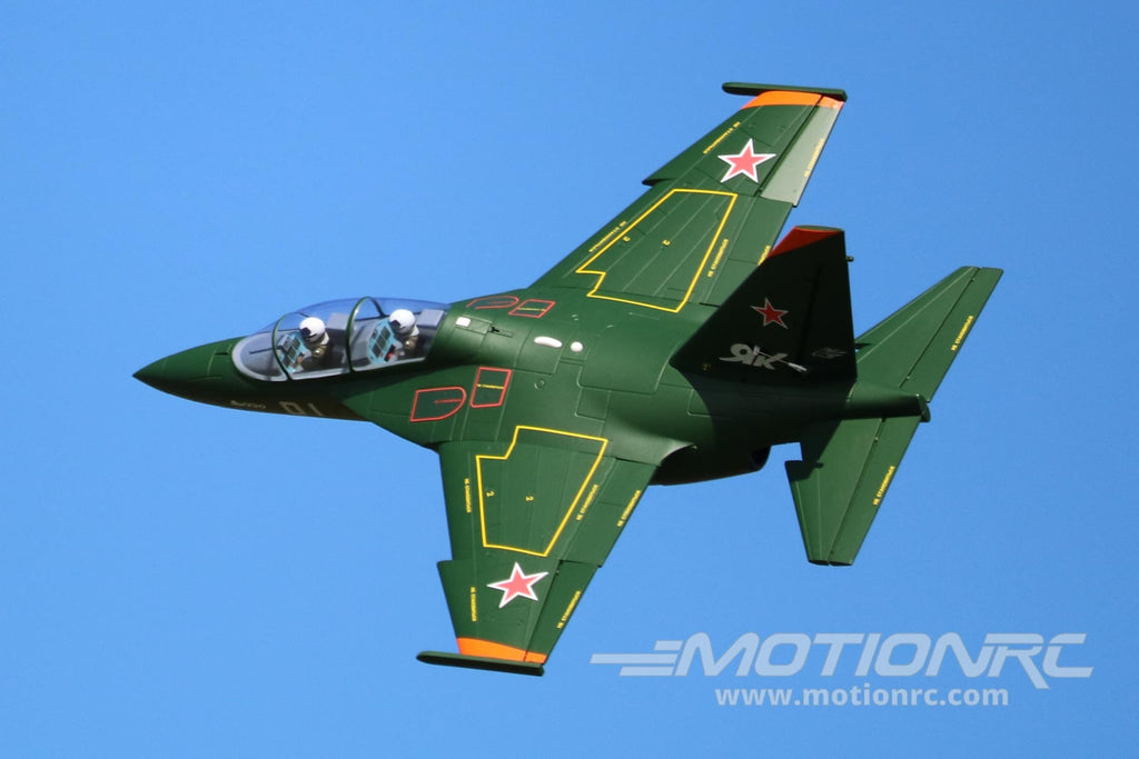 Freewing Yak-130 Green 70mm EDF Jet - ARF PLUS FJ20921AP