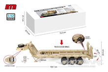 Load image into Gallery viewer, Heng Guan US Military Tan 1/12 Scale HEMTT Heavy Equipment Trailer – RTR HGN-P806RTR
