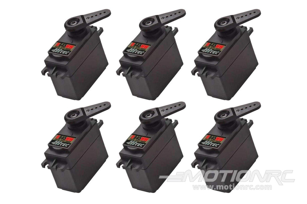 Hitec D-645MW High Voltage High Torque Digital Metal Gear Servo Multi-Pack (6 Servos) HRC6005-031