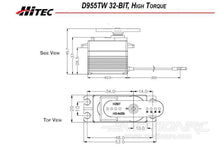 Load image into Gallery viewer, Hitec D955TW High Resolution High Torque Dual Ball Bearing Titanium Gear Digital Standard Servo HRC36955
