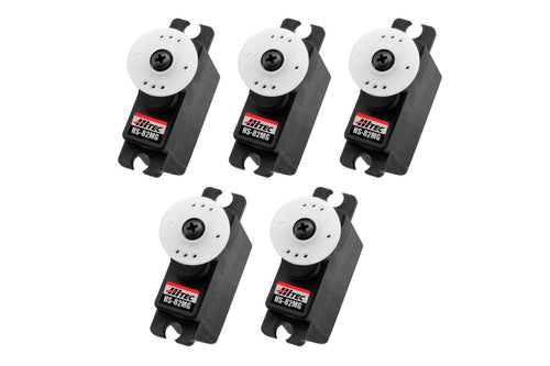 Hitec HS-82MG Metal Gear Micro Servo Airplane Multi-Pack (5 Servos) HRC6005-026