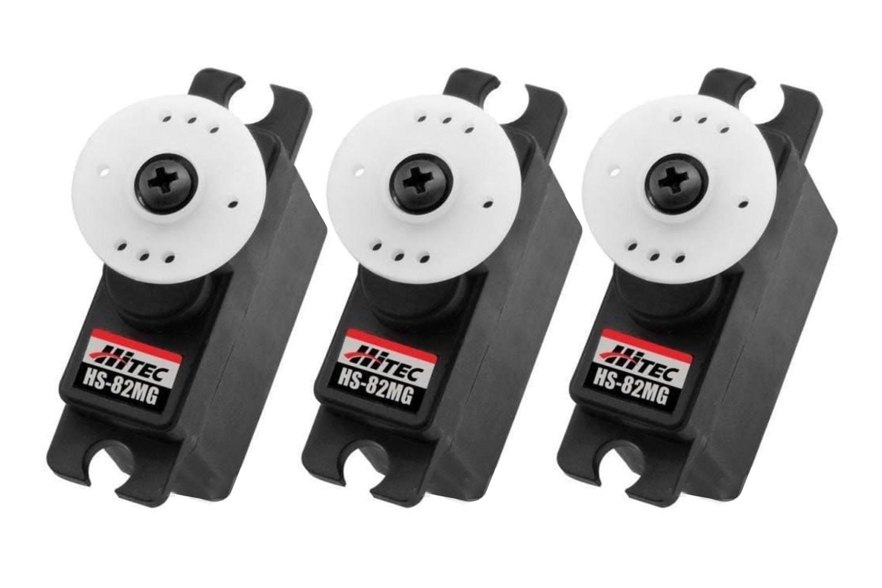 Hitec HS-82MG Metal Gear Micro Servo Multi-Pack (3 Servos) HRC6005-030