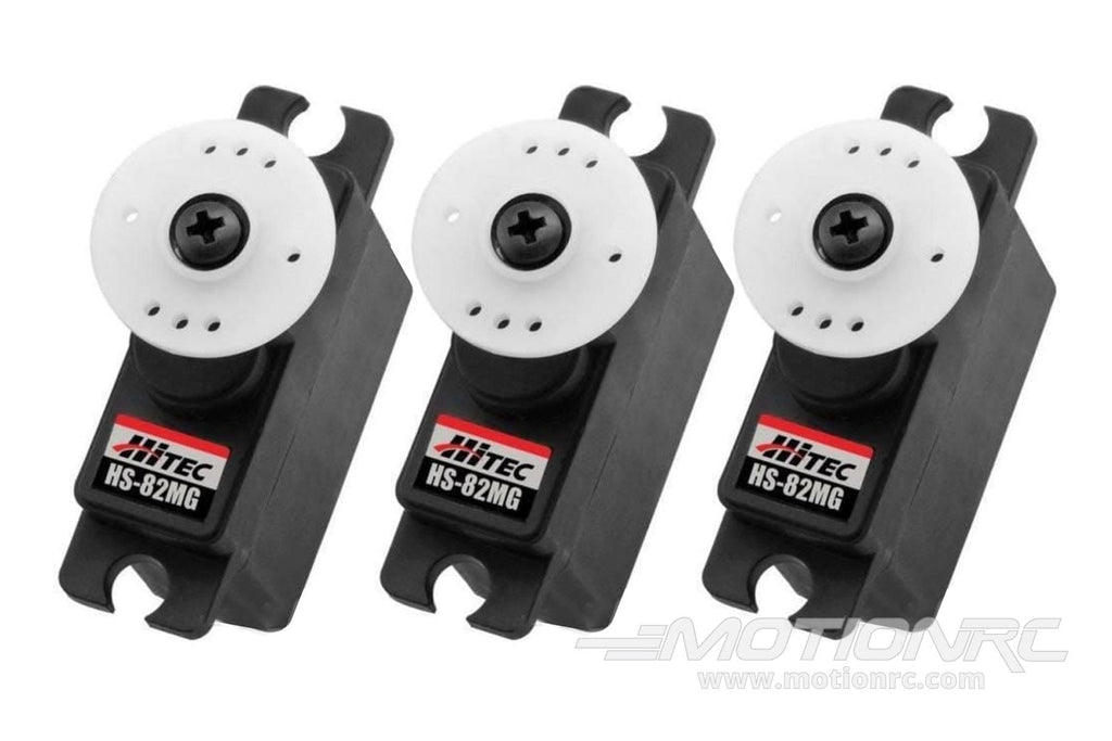 Hitec HS-82MG Metal Gear Micro Servo Multi-Pack (3 Servos) HRC6005-030