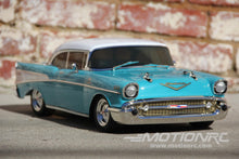 Load image into Gallery viewer, Kyosho Fazer Mk2 FZ02L 1957 Chevy Bel Air Coupe Tropical Turquoise 1/10 Scale 4WD Car - RTR KYO34433T1
