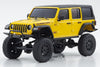 Kyosho Mini-Z 4x4 Jeep Wrangler Unlimited Rubicon Yellow 1/27 Scale 4WD Truck - RTR KYO32521Y