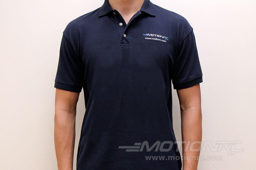 Motion RC Polo Shirt with Embroidered Logo - Navy