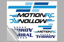 Lade das Bild in den Galerie-Viewer, Motion RC Promotional Stickers 8x10 Sheet Clear Back MRCSTICKCLRLRG
