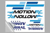 Motion RC Promotional Stickers 8x10 Sheet Clear Back MRCSTICKCLRLRG