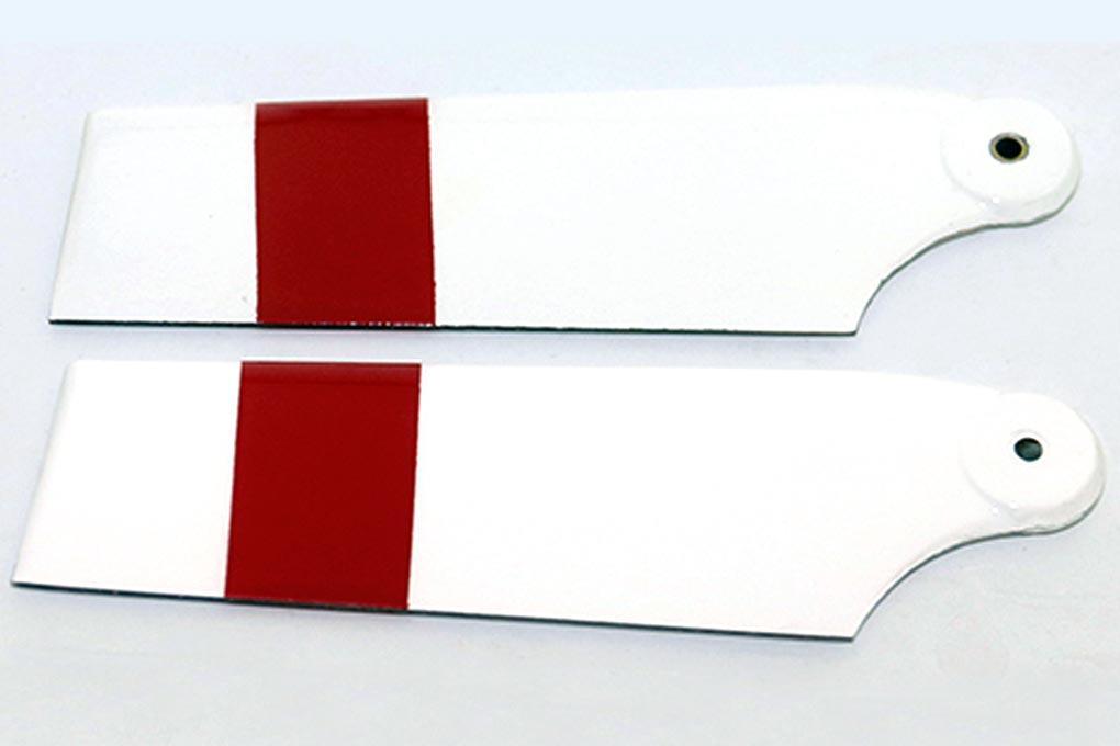Roban 700/800 Size Airwolf and BE222 Tail Blade Set, 2B White/Red RBN-70-058-2B1