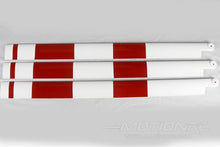 Lade das Bild in den Galerie-Viewer, Roban 700/800 Size AS350 3B Main Blade Set, Red/White RBN-70-059-AS350
