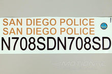 Lade das Bild in den Galerie-Viewer, Roban 700 Size AS350 San Diego Police Decal Set RBN-70-118-AS350-SDP
