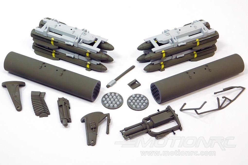 Roban 700 Size Grey AH-64 Apache Weapons Set RBN-70-111-AH64GR