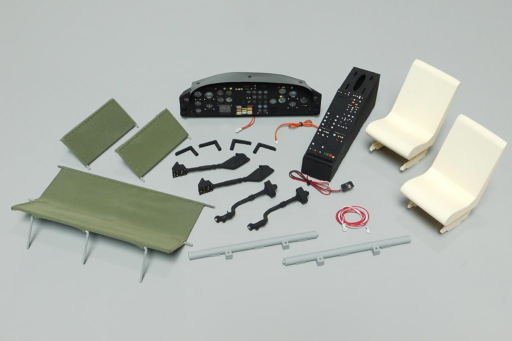 Roban 800 Size UH-1N Marines Complete Cockpit Set RBN-70-117-UH1N