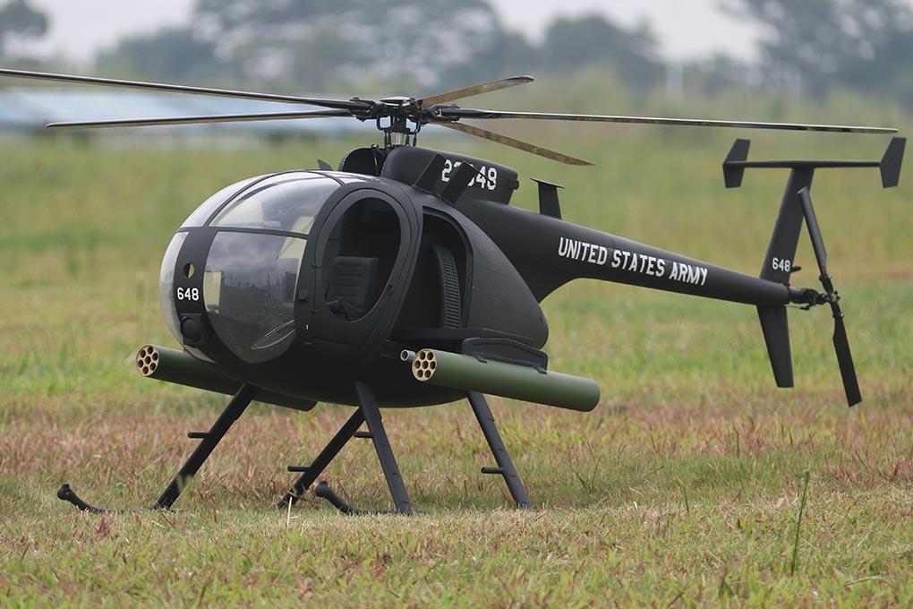 Roban AH-6 Little Bird 800 Size Scale Helicopter - ARF